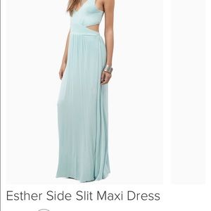 Esther side slit maxi dress (BLACK)
