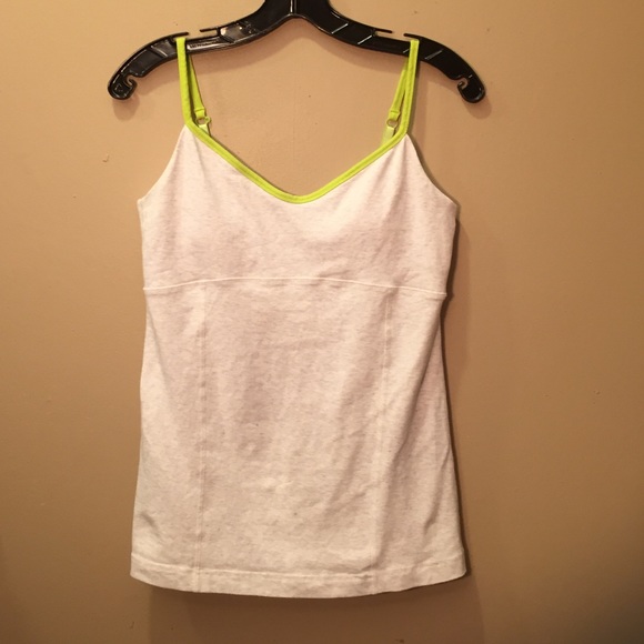 Lululemon light gray tank adjustable straps 8