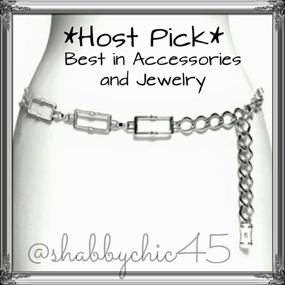 Michael Kors Accessories - 🌹HP🌹 Michael Kors Polished Nickel Statement Belt