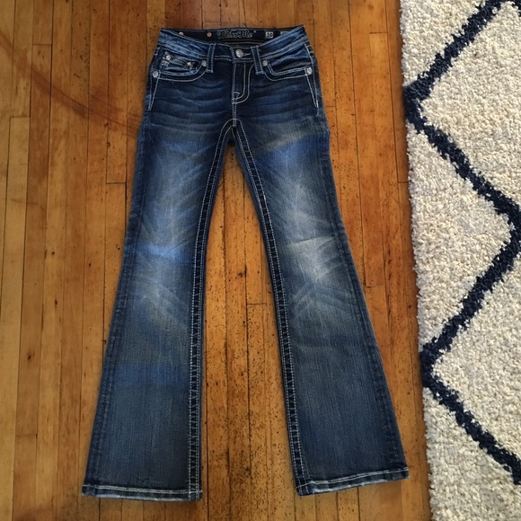 Miss me girls size 10 jeans boot cut like new!
