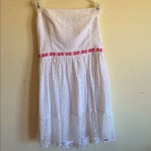 White Lace Hollister Dress Medium