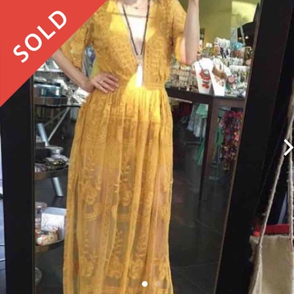 Mustard Yellow Maxi-Dress