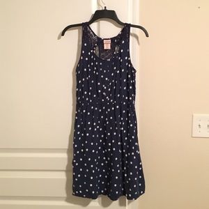 Navy Polka Dot Dress