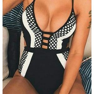 One-Piece Halter Swimsuit