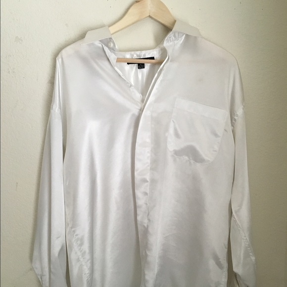 Silk button up shirt