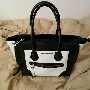 Black and White Christian Siriano bag
