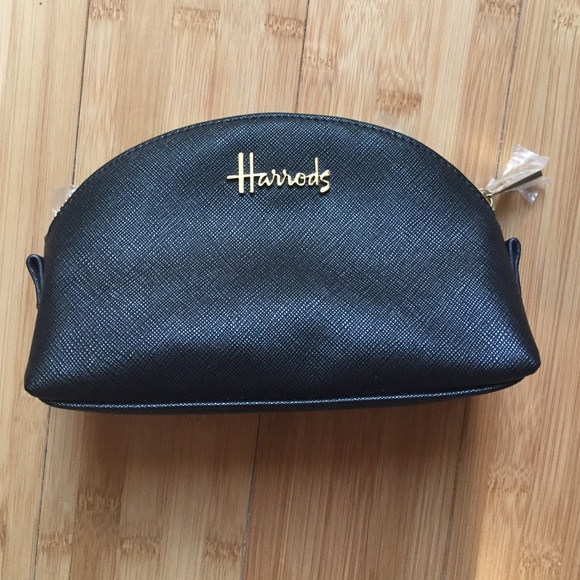 Harrods of London Saffiano makeup bag