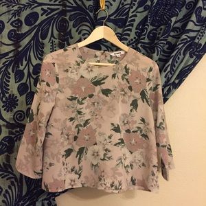 BB Dakota - Blush Floral Print Top