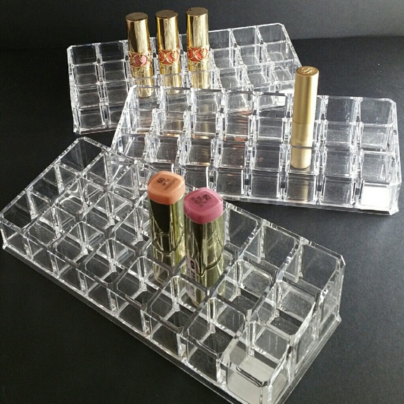Qty 3  acrylic lipstick holder organizer display