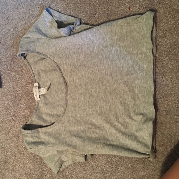Grey crop top