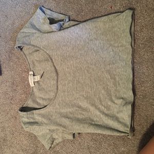 Grey crop top