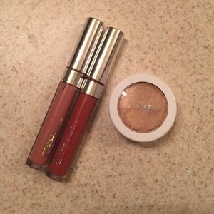Colourpop lipstick and highlighter