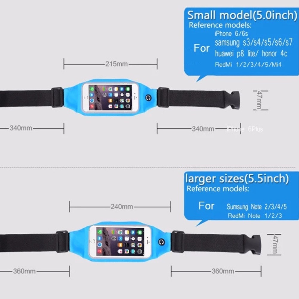 Smart Phone Waist Bag Pouch - Picture 5 of 7