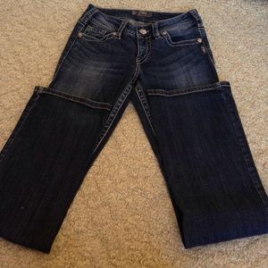 Boot cut silver jeans