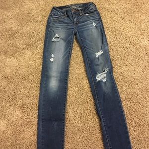 Dark wash American eagle jeans