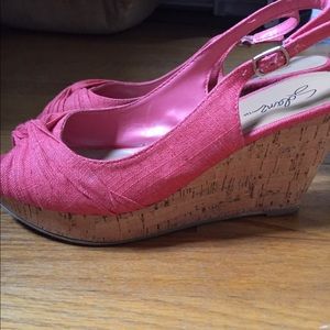 Espadrilles Solanz Coral Wedges