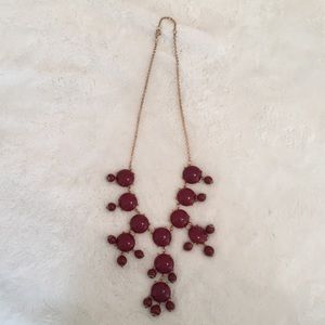 Charming Charlie's Red Teardrop Necklace