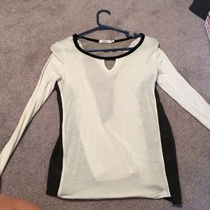 Aiko long sleeve mesh back long sleeve