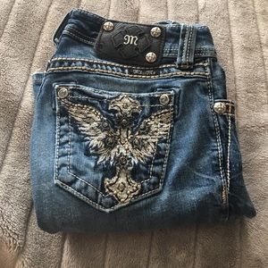 Miss Me cross-pocket Jean