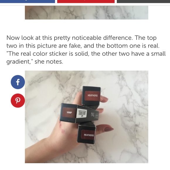 WAYS TO SPOT A FAKE ANASTASIA BEV HILLS LIP - Picture 2 of 3