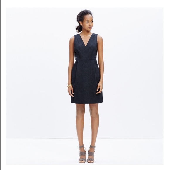 ⚡️SUPER SALE⚡️Madewell leather inset ponte dress