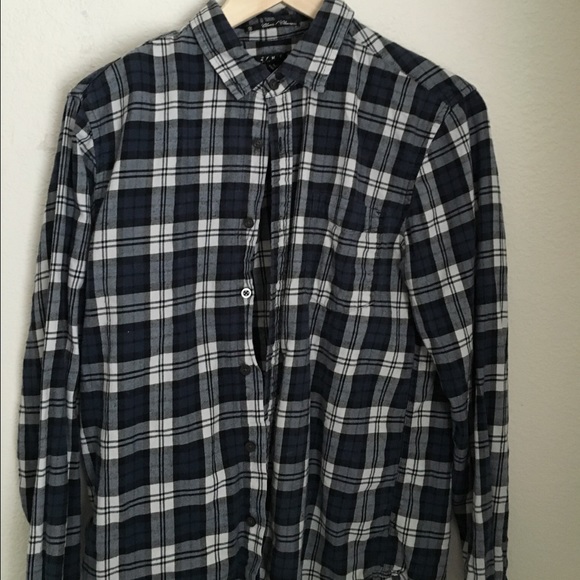 Blue/White Flannel