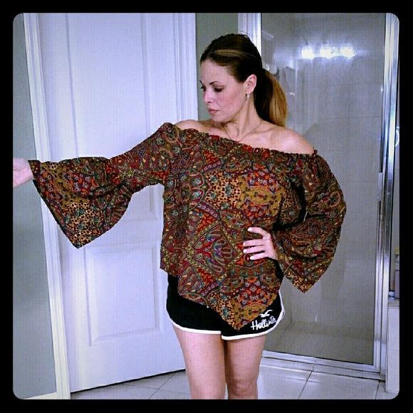 Off the shoulder boho top
