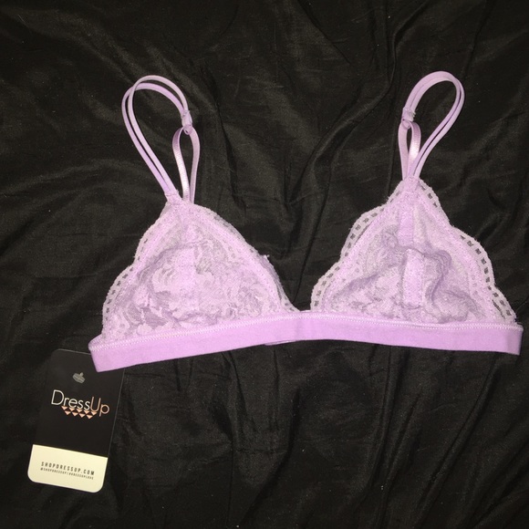 Purple Lace Bralette Size: S/M