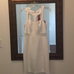Strapped Cream Guess Midi Dress