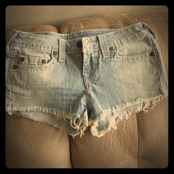 True religion brand jeans fun stripped shorts