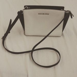 FLASH SALE! Black & White MK Crossbody Purse