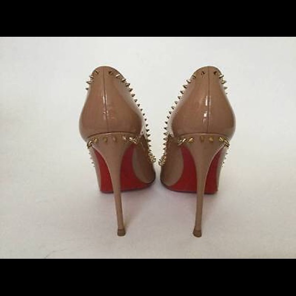 Christian Louboutin Anjalina Spiked Pump sz 38 - Picture 3 of 4