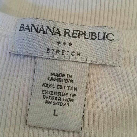 Large Banana Republic stretch tank, lace detail - Picture 4 of 4