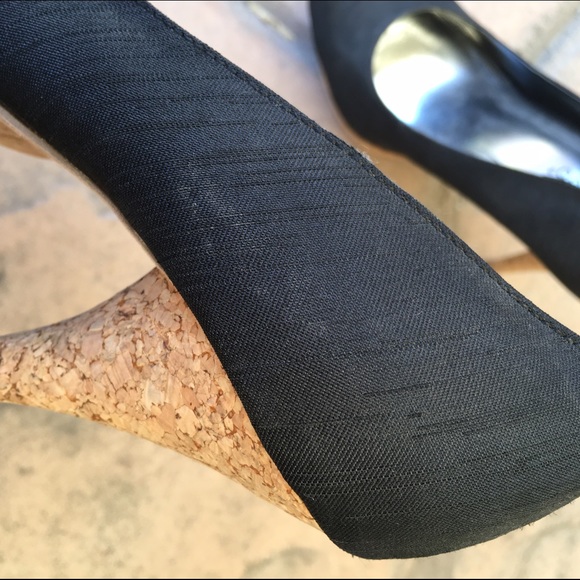 Black & Bamboo Bottom Heels - Picture 4 of 4