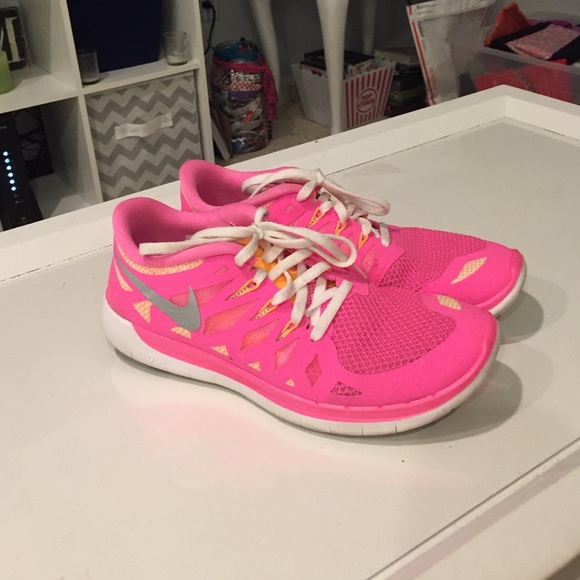 Nike Free 5.0 pink sneakers size 7
