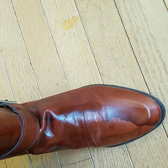 Cognac brown riding boots - Picture 4 of 4