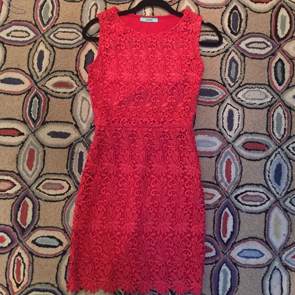 Red lace karlie dress