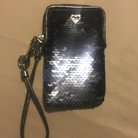 Coach sequin wristlet