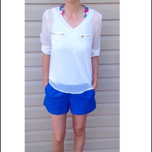 Sheer Aztec print shirt