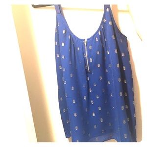 Blue and gold Lilly Pulitzer top!!