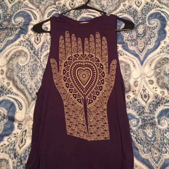 purple muscle tank