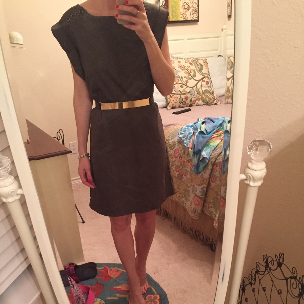 Army Green Shift Dress!