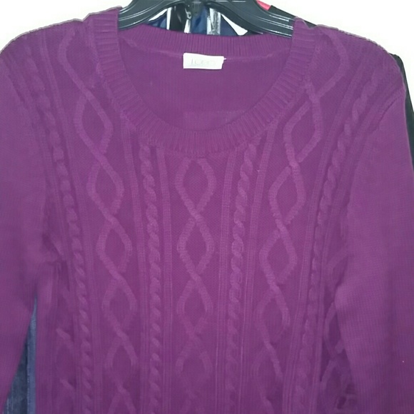 Long sleeve sweater by Loring Goldstein.