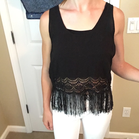 Boho Frayed Tanktop - Picture 1 of 3