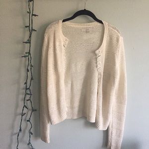 Anne Taylor Loft Fringe Cardigan