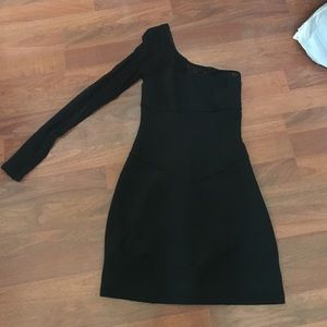 Black One Sleeve Dress - Size S