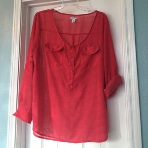 Old Navy chiffon style Blouse XL