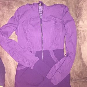 Lululemon eggplant purple zip hoodie size 6