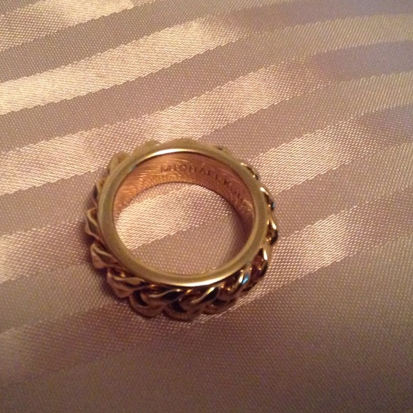 mk gold tone ring