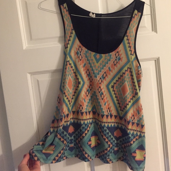 Tribal printed tank top